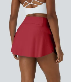 Mini Skirts|Casual Skirts<HALARA Plain 2-in-1 Back Waistband Pocket Dance Skirt