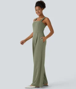 Jumpsuits<HALARA Pocket Casual Jumpsuit