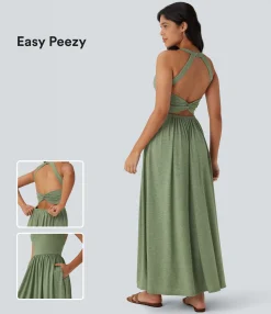Maxi & Midi Dresses|Dresses<HALARA Pocket Flowy Maxi Dress