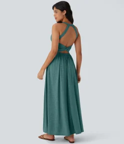 Maxi & Midi Dresses|Dresses<HALARA Pocket Flowy Maxi Dress