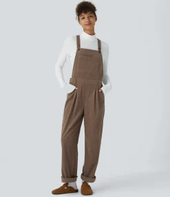 Jumpsuits<HALARA Pockets Corduroy Casual Overalls