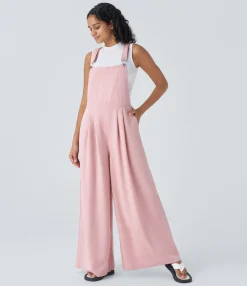 Jumpsuits<HALARA Pockets Wide Leg Overalls