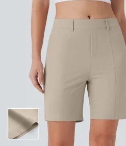 Active Shorts|Shorts<HALARA Quick Dry Mid Rise Casual Bermuda Shorts with Pockets-UPF 40+