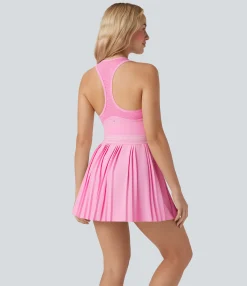 Active Dresses|Dresses<HALARA Racerback Cut Out Pleated Quick Dry Mini Tennis Active Dress