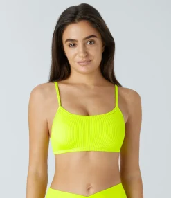 Beachwear<HALARA Ribbed Bikini Top Swimsuit