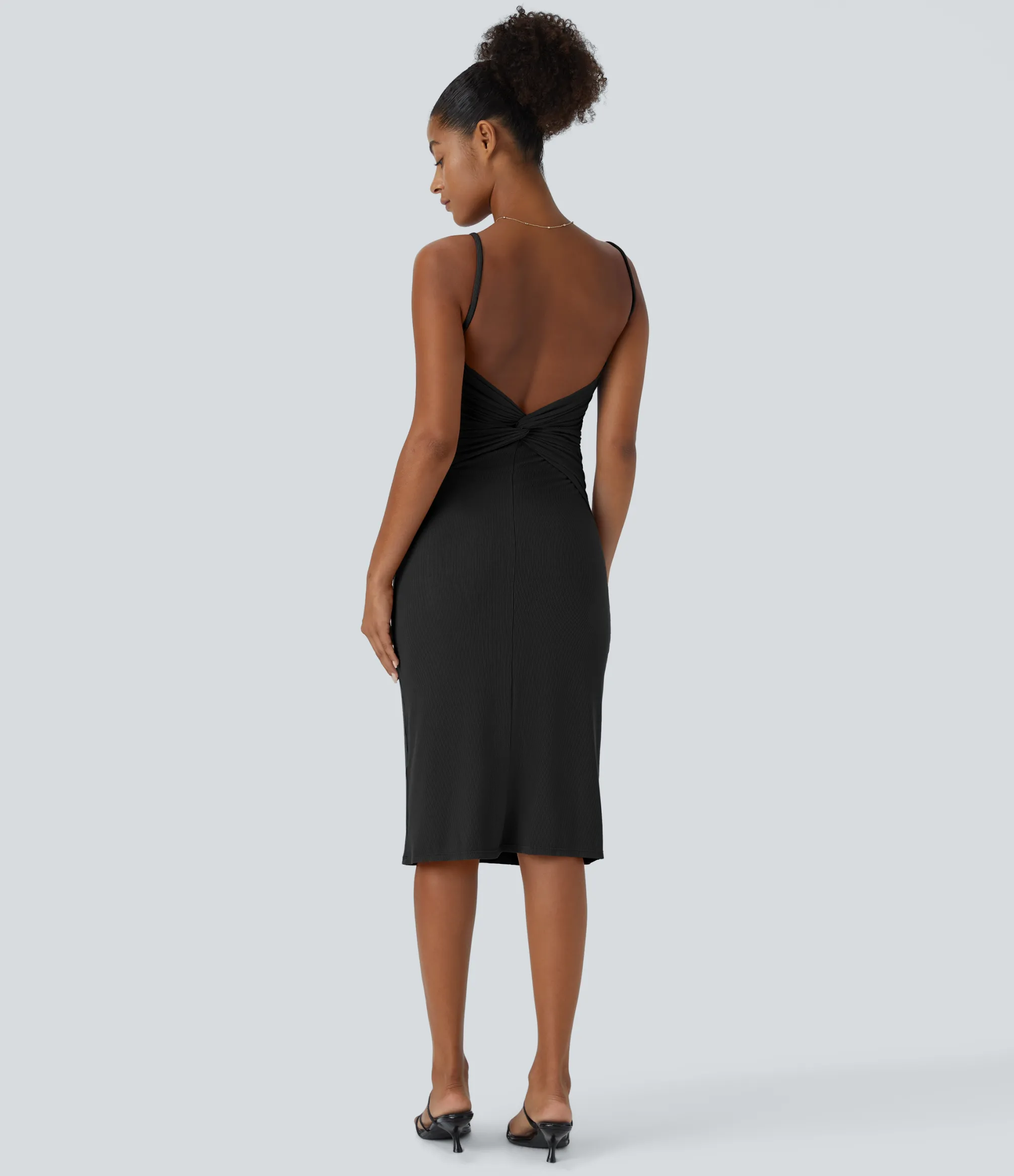 Bodycon Dresses|Maxi & Midi Dresses<HALARA Ribbed Knit Bodycon Midi Casual Dress