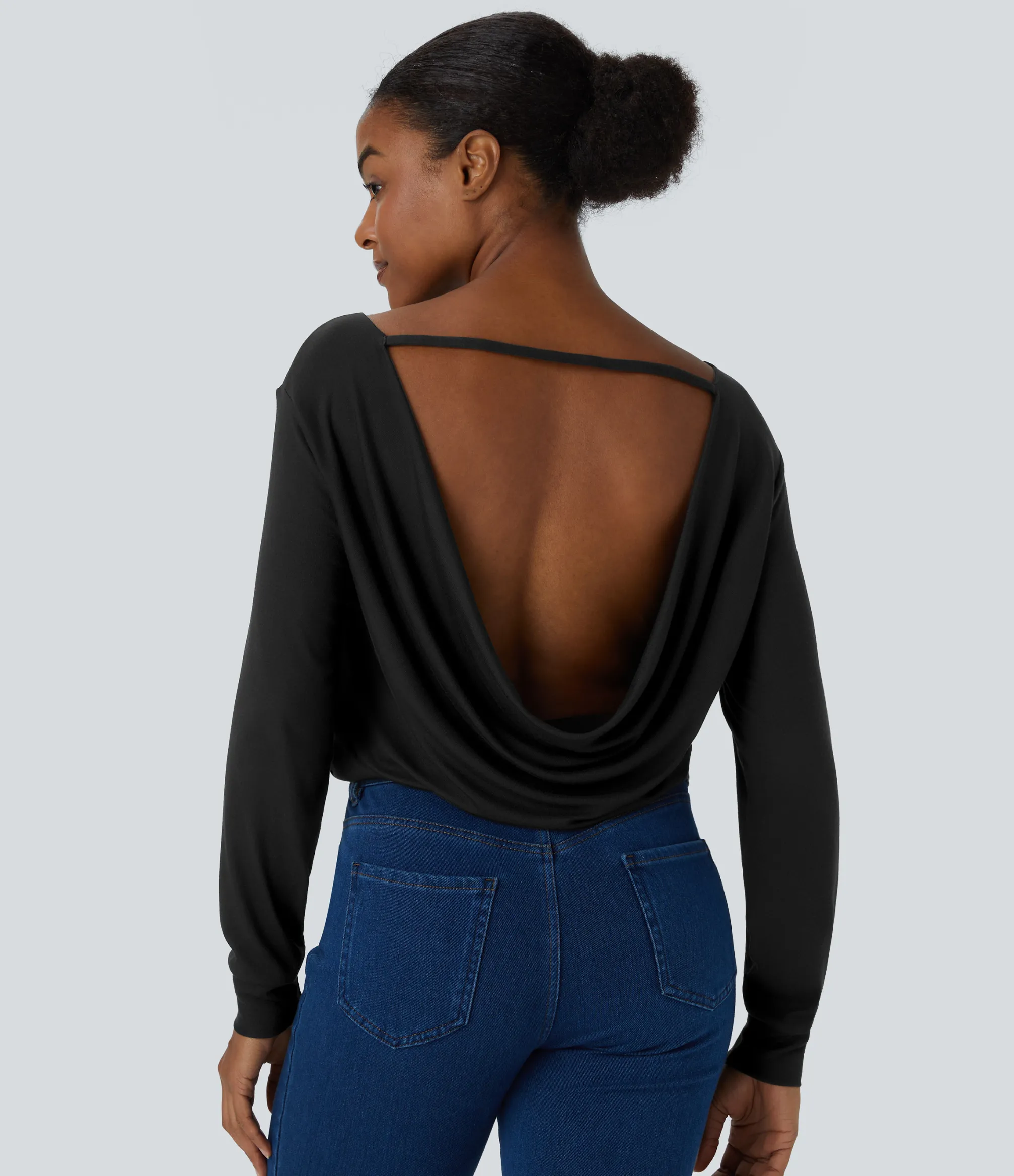 Casual Tops<HALARA Ribbed Long Sleeve Casual Top