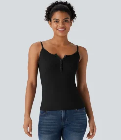 Casual Tops|Tank Tops & Camis<HALARA Ribbed Skinny Casual Cami Top