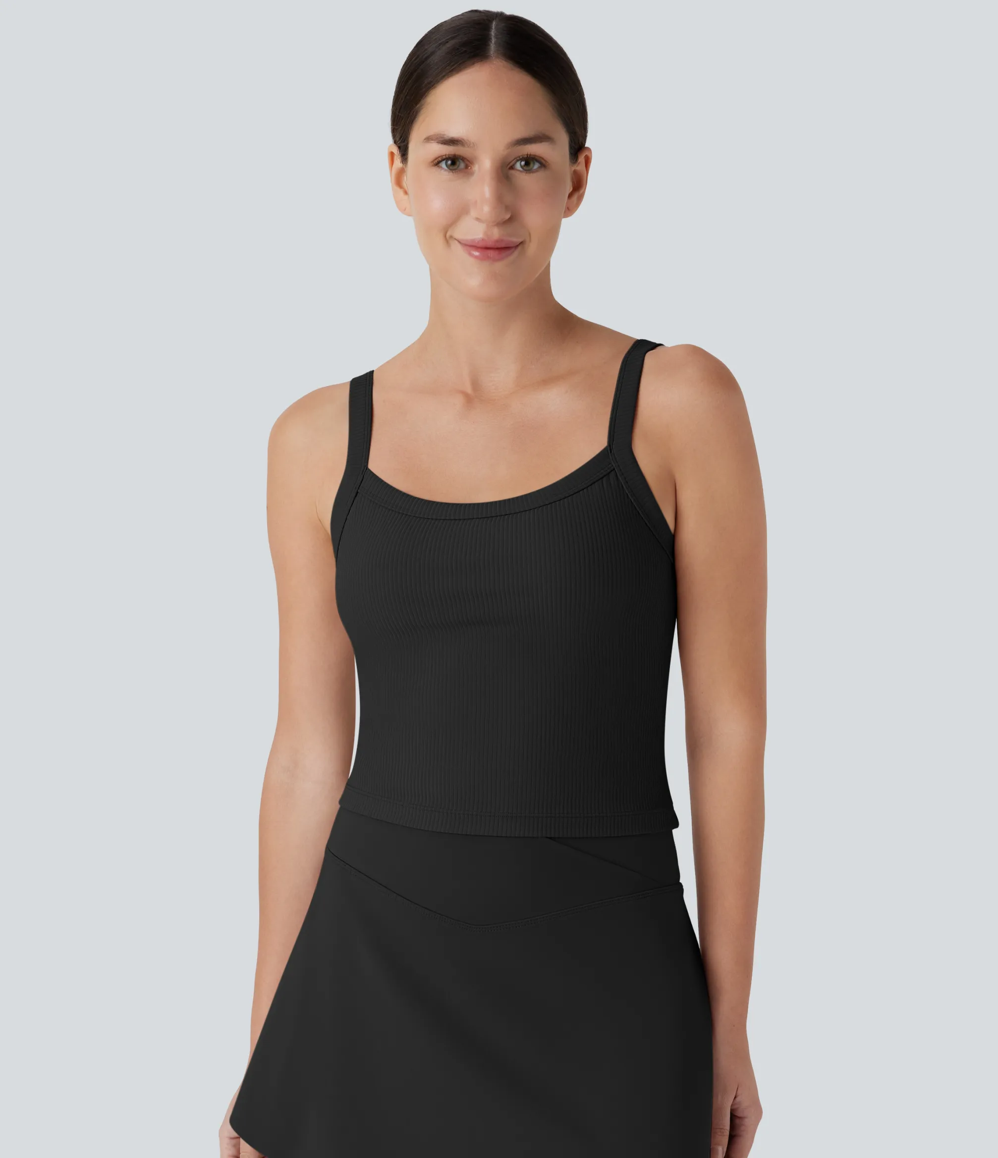 Yoga Tops|Tank Tops & Camis<HALARA Ribbed Yoga Tank Top