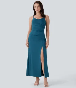 Dresses|Maxi & Midi Dresses<HALARA Ruched Maxi Dress