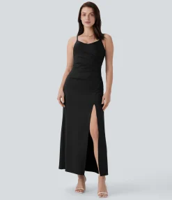 Dresses|Maxi & Midi Dresses<HALARA Ruched Maxi Dress