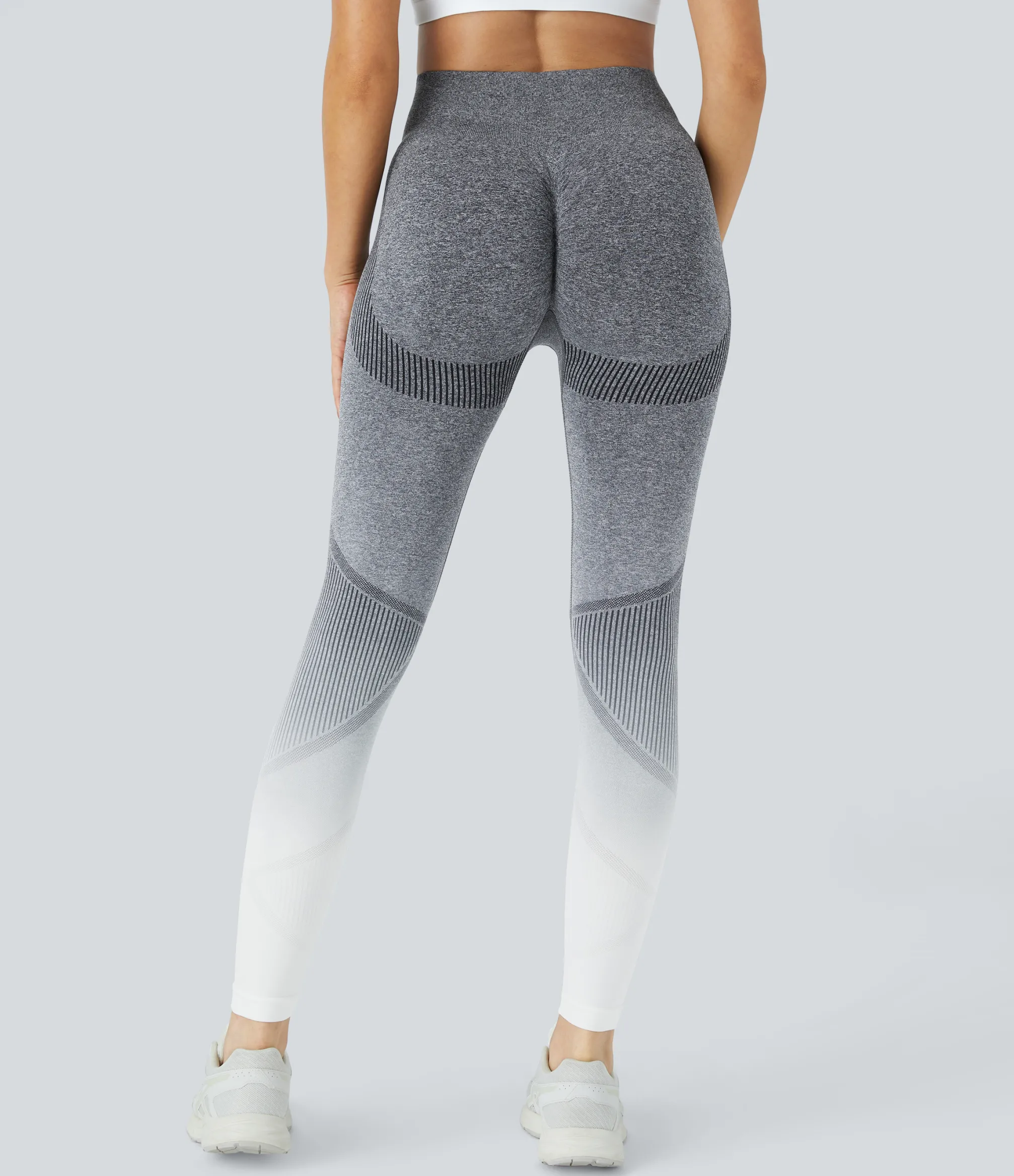 Leggings<HALARA Seamless Flow High Waisted Gradient Running Leggings