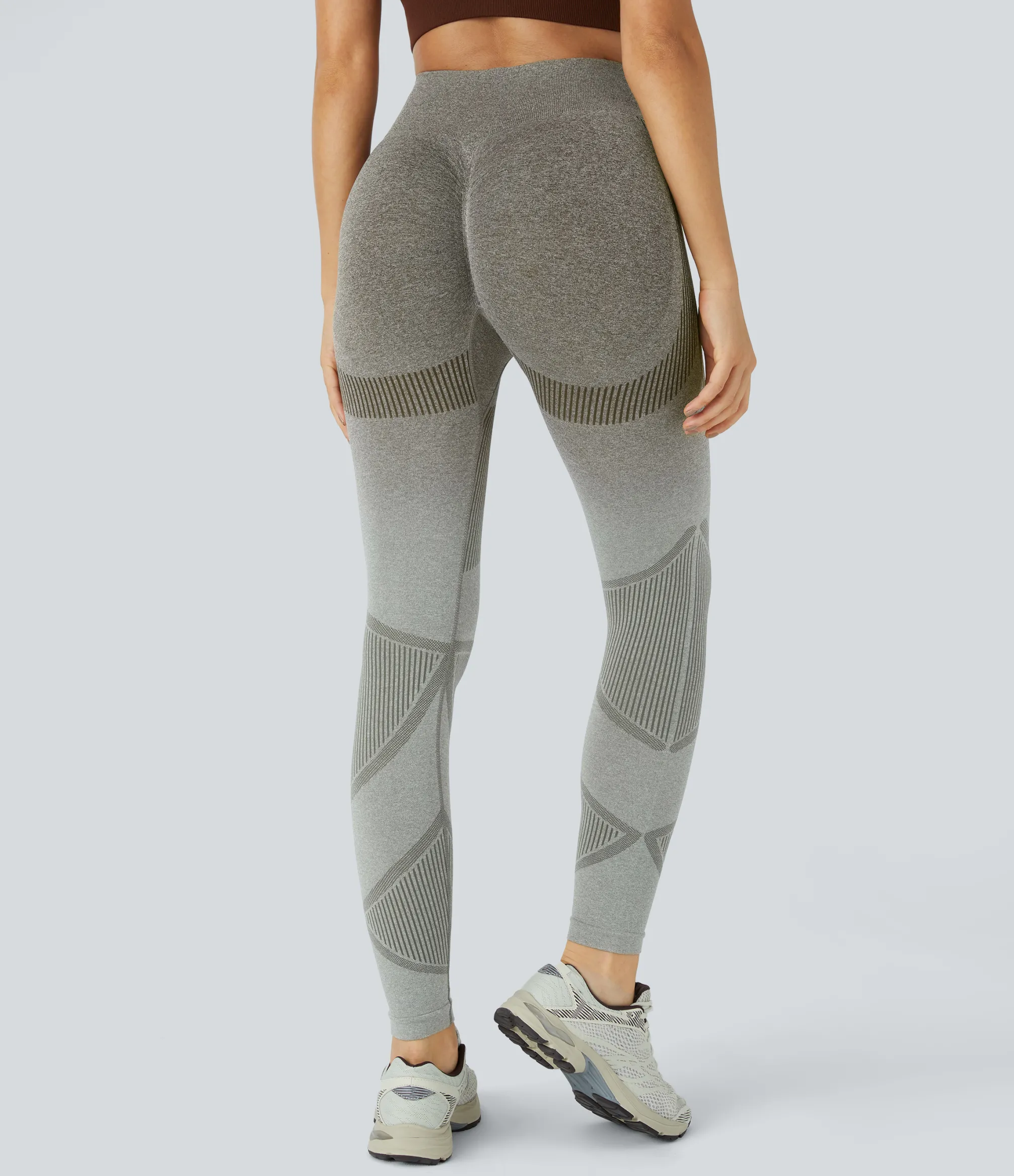 Leggings<HALARA Seamless Flow High Waisted Gradient Running Leggings
