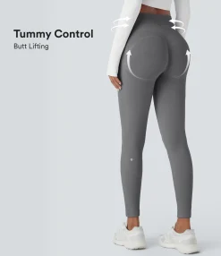 Butt Lifting Leggings|Yoga Leggings<HALARA Seamless Flow High Waisted Tummy Control Butt Lifting Yoga Leggings