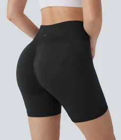 5'' Shorts|Active Shorts<HALARA Seamless Flow High Waisted Scrunch Yoga Biker Shorts 5''
