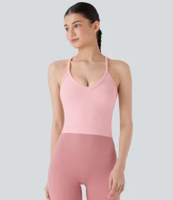 Yoga Tops|Tank Tops & Camis<HALARA Seamless Flow Racerback Yoga Tank Top