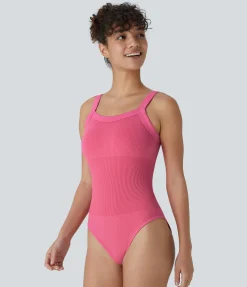 Bras & Underwear|Shapewear<HALARA Seamless Flow Square Neck Casual Tank Smooth Bodysuit