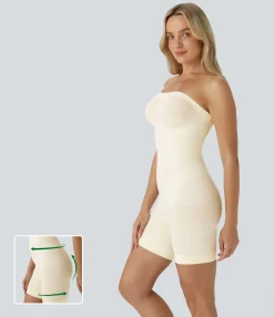 Bras & Underwear|Shapewear<HALARA Seamless Flow Tube Tummy Control Butt Lifting Lounge Sculpting Shapewear Bodysuit