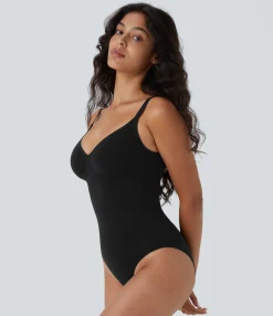 Bras & Underwear|Shapewear<HALARA Seamless Flow Tummy Control Snap Closure Lounge Sculpting Shapewear Bodysuit