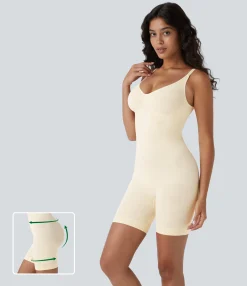 Bras & Underwear|Shapewear<HALARA Seamless Flow Tummy Control Butt Lifting Lounge Sculpting Shapewear Bodysuit