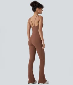 Jumpsuits<HALARA Seamless Flow U Neck Flare Yoga Jumpsuit