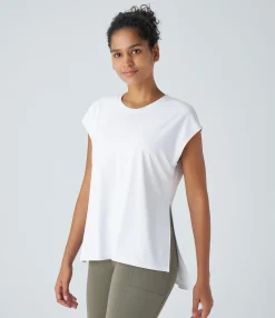Sports Tops|Sports Tops<HALARA Short Sleeve High Low Running Sports Top