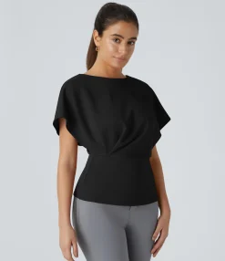 Work Tops<HALARA Short Sleeve Work Top