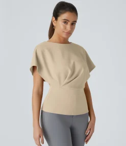 Work Tops<HALARA Short Sleeve Work Top