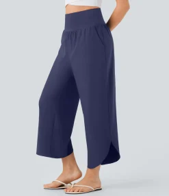 High-Waisted Pants|Pants<HALARA SoCinched High Waisted Tummy Control Pocket Hem Quick Dry Pants