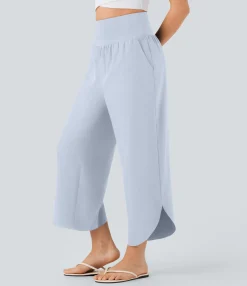 High-Waisted Pants|Pants<HALARA SoCinched High Waisted Tummy Control Pocket Hem Quick Dry Pants
