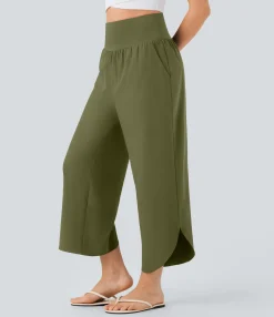 High-Waisted Pants|Pants<HALARA SoCinched High Waisted Tummy Control Pocket Hem Quick Dry Pants