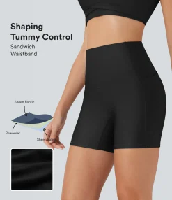 5'' Shorts|Active Shorts<HALARA SoCinched High Waisted Tummy Control Pocket Sheen Running Biker Shorts 5''