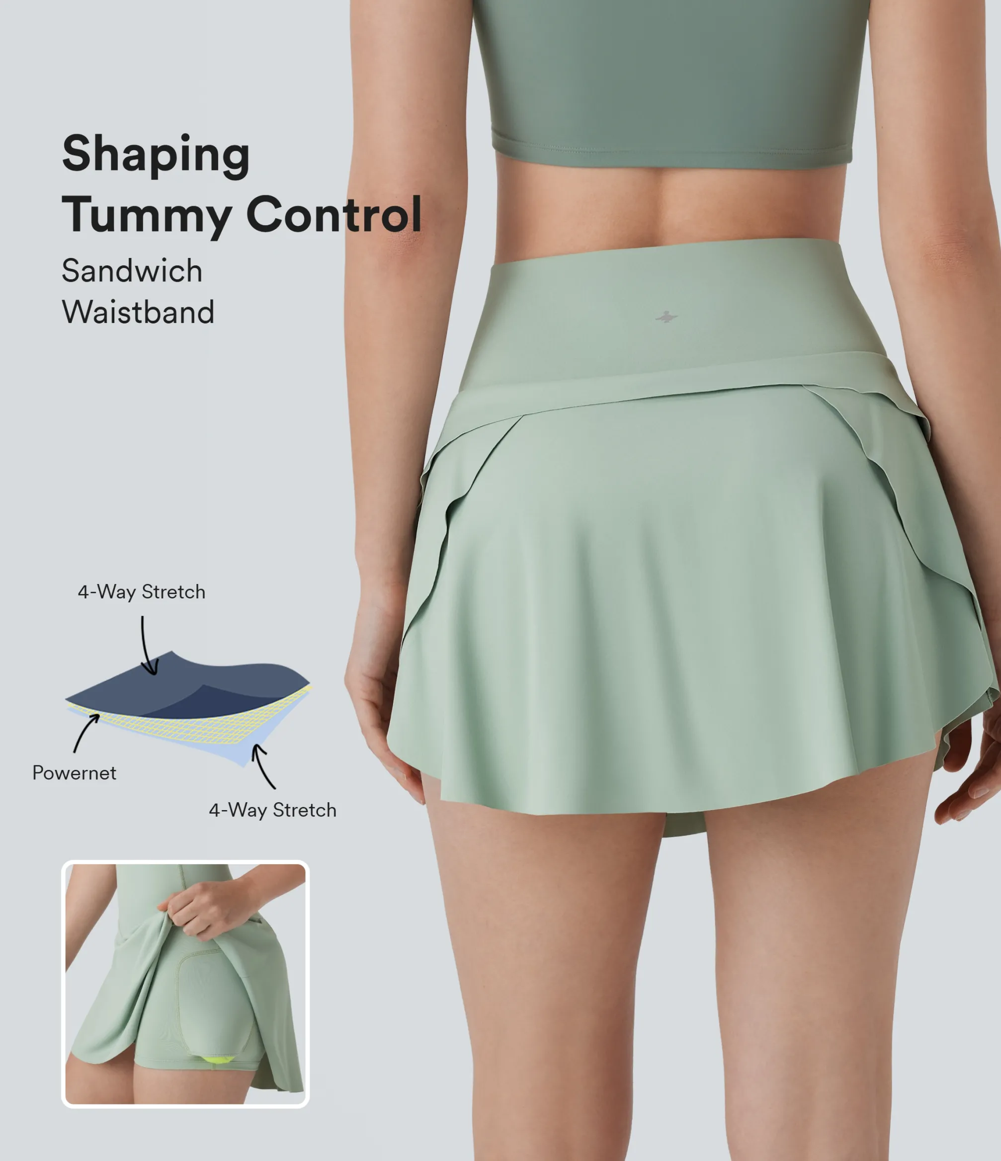 Mini Skirts|Active Skirts<HALARA SoCinched High Waisted Tummy Control 2-in-1 Pocket Mini Tennis Skirt