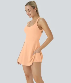 Mini Dresses|Active Dresses<HALARA Softlyzero™ Airy Backless Twisted Cool Touch Dance Active Dress-Easy Peezy Edition