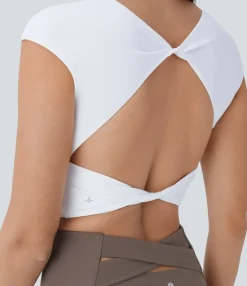 Yoga Tops|Tank Tops & Camis<HALARA SoftlyZero™ Airy Cap Sleeve Skinny Cropped Cool Touch Yoga Tank Top-UPF50+