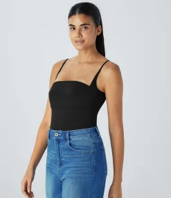 Bodysuits<HALARA SoftlyZero™ Airy Cool Touch Casual Slip Bodysuit-UPF50+