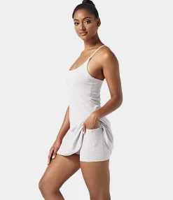 Dresses|Active Dresses<HALARA SoftlyZero™ Airy Cut Out 2-in-1 Pocket Cool Touch Mini Activity Dress-UPF50+
