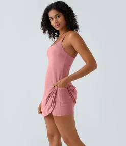 Dresses|Active Dresses<HALARA SoftlyZero™ Airy Cut Out 2-in-1 Pocket Cool Touch Mini Activity Dress-UPF50+