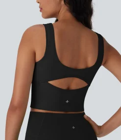 Tank Tops & Camis|Tank Tops<HALARA SoftlyZero™ Airy Cut Out Ruched Cool Touch Yoga Tank Top