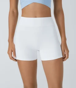 Active Shorts|Bikers<HALARA SoftlyZero™ Airy High Waisted Pocket Plain Cool Touch Yoga Shorts 3.5"-UPF50+