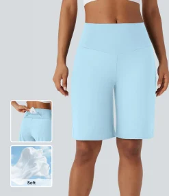 Active Shorts|Shorts<HALARA SoftlyZero™ Airy High Waisted Pockets Cool Touch Yoga Bermuda Shorts