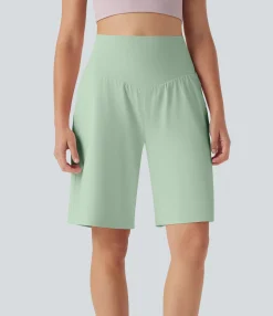 Active Shorts|Shorts<HALARA SoftlyZero™ Airy High Waisted Pockets Cool Touch Yoga Bermuda Shorts