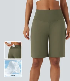 Active Shorts|Shorts<HALARA SoftlyZero™ Airy High Waisted Pockets Cool Touch Yoga Bermuda Shorts
