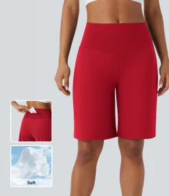 Active Shorts|Shorts<HALARA SoftlyZero™ Airy High Waisted Pockets Cool Touch Yoga Bermuda Shorts