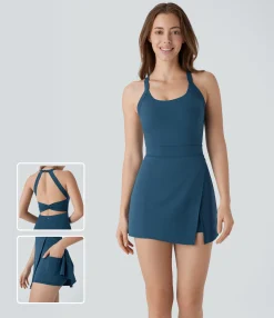 Dresses|Active Dresses<HALARA SoftlyZero™ Airy 2-in-1 Pocket Micro Cool Touch Pickleball Active Dress