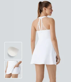 Dresses|Mini Dresses<HALARA SoftlyZero™ Airy 2-in-1 Pocket Cool Touch Mini Tennis Active Dress-UPF50+
