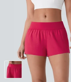 Active Shorts|Shorts<HALARA SoftlyZero™ Airy Low Rise Cool Touch Shorts 3'' with Pockets