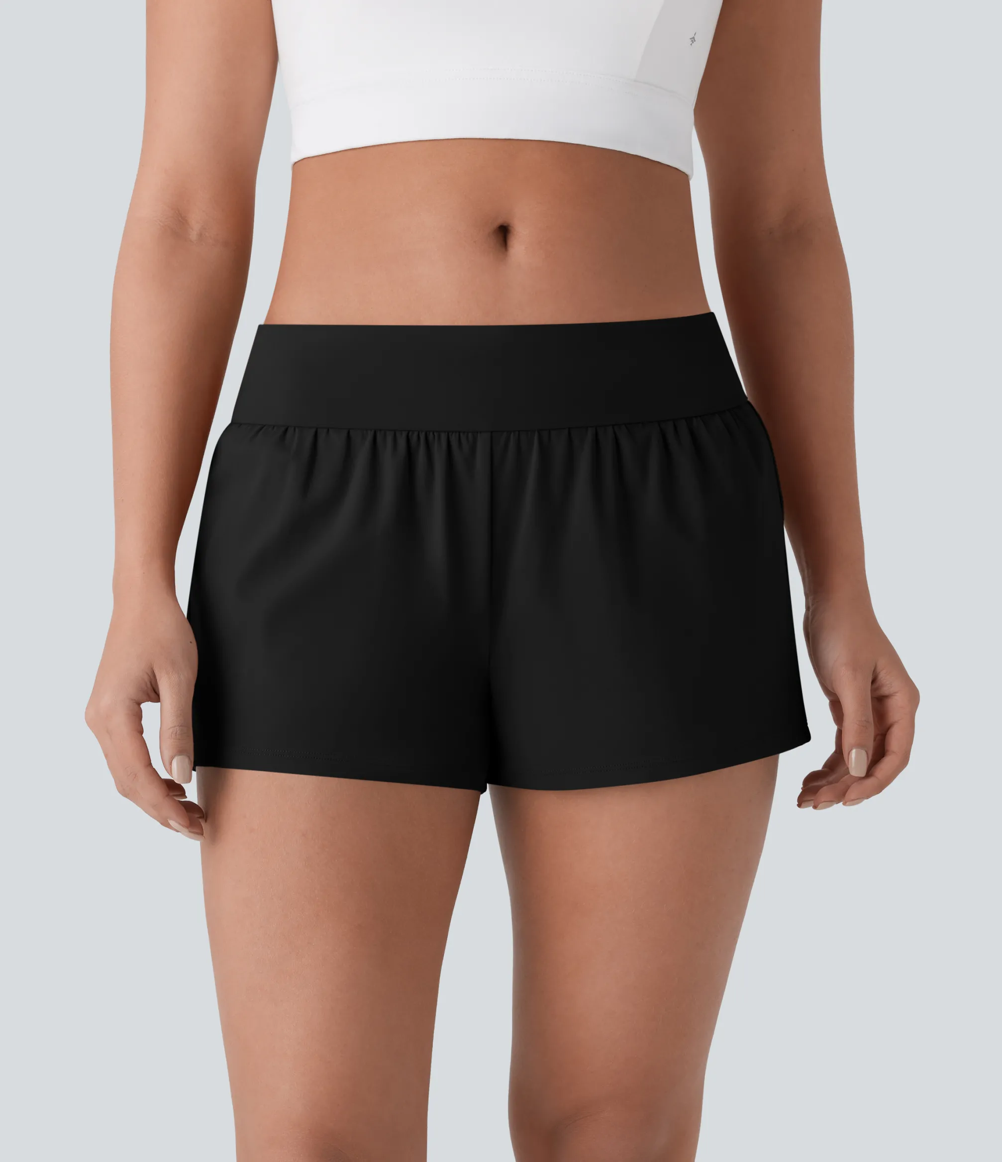 Active Shorts|Shorts<HALARA SoftlyZero™ Airy Low Rise Cool Touch Shorts 3'' with Pockets