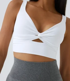 Casual Tops|Yoga Tops<HALARA SoftlyZero™ Airy Low Support Cut Out Cool Touch Yoga Sports Bra-UPF50+