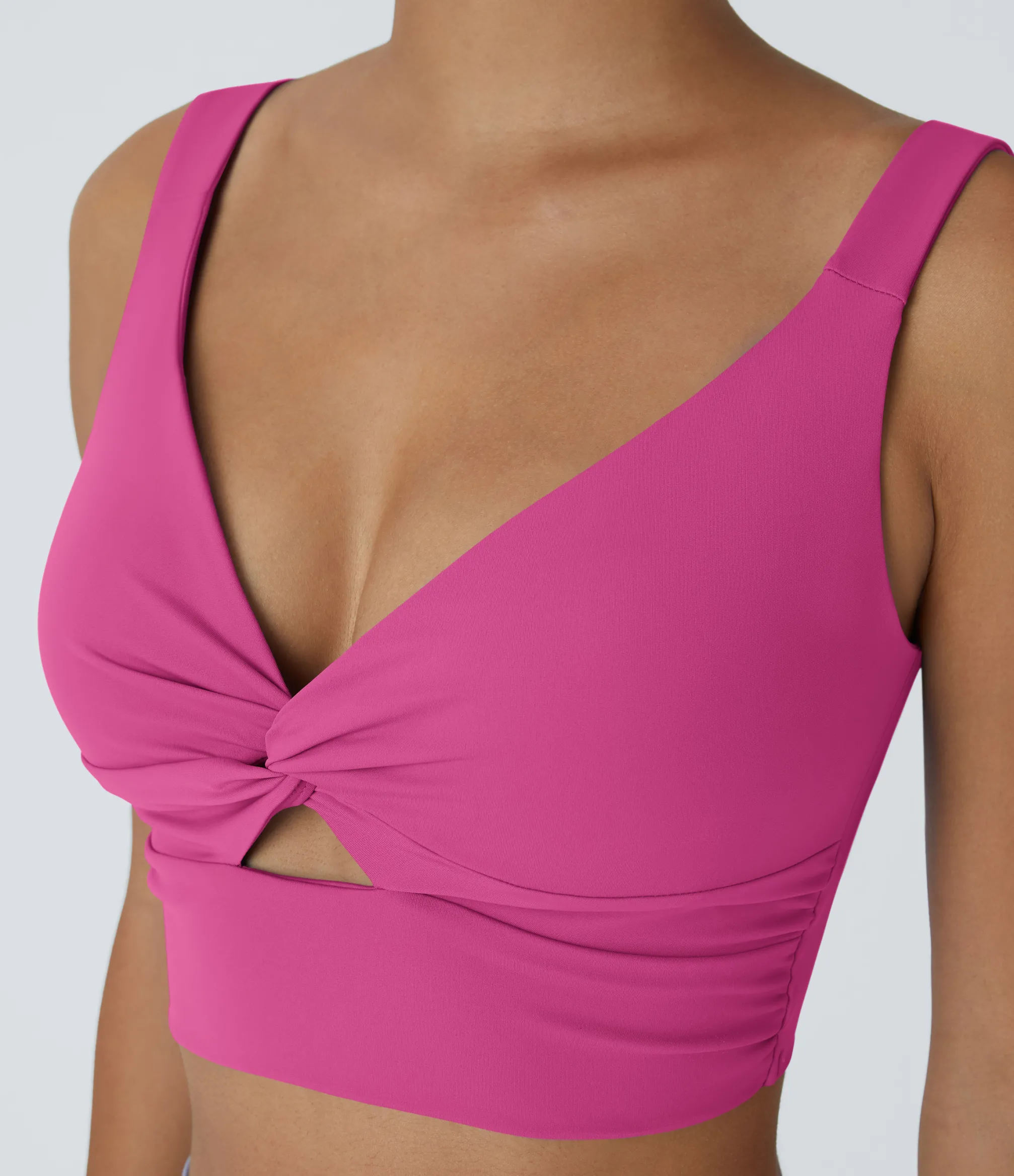 Casual Tops|Yoga Tops<HALARA SoftlyZero™ Airy Low Support Cut Out Cool Touch Yoga Sports Bra-UPF50+